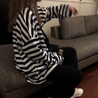 Loose-fit Striped T-shirt Stripe - One Size