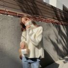 Turtle-neck Sweater Off-white - One Size
