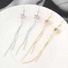 Rhinestone Pig Fringed Earring