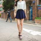 Inset Shorts Mini A-line Skirt