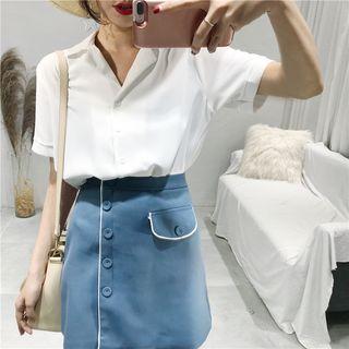 Short-sleeve Lapel Shirt