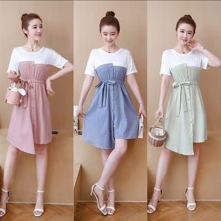 Irregular Stitching Dress