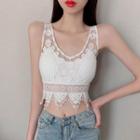 Crochet Lace Crop Tank Top