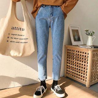 Staight-fit Cropped Jeans