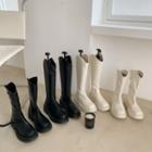 Square-neck Mid Calf Boots / Tall Boots