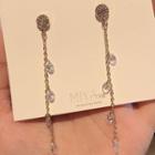 Crystal Fringed Earring 1 Pair - As Shown In Figure - One Size