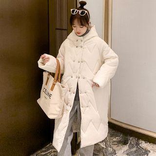 Padded Hooded Button Coat