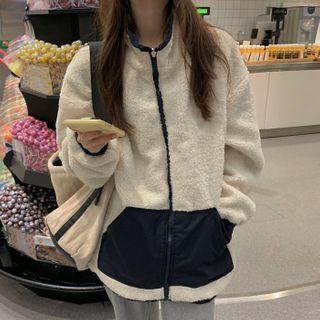 Fleece- Zip Jacket White - One Size