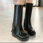 Fringed Platform Tall Boots / Short Boots