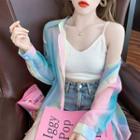 Gradient Chiffon Shirt