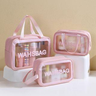 Lettering Pvc Makeup Bag