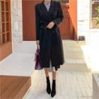 Peaked-lapel Chesterfield Coat & Sash