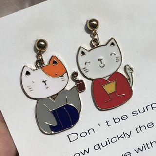 Cartoon Cat Dangle Earring