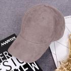 Faux-suede Baseball Hat