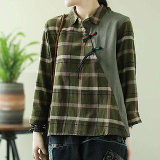 Plaid Hanfu Blouse
