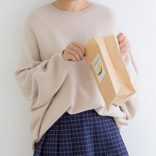 Puff Sleeve Oversized Sweater