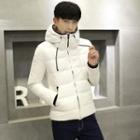 Hooded Zipped Down Jacket