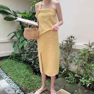 One Shoulder Midi Dress