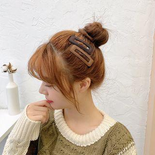 Hair Clip 1 Pair - Coffee & Brown - One Size