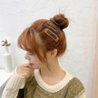Hair Clip 1 Pair - Coffee & Brown - One Size