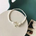 Butterfly Faux Pearl Bracelet 1 Pc - White - One Size