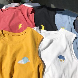 Weather Embroidered Tank Top