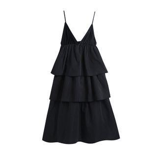 Tiered Spaghetti-strap Dress