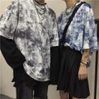 Couple Matching Tie Dye Short-sleeve T-shirt