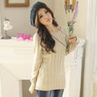 Cable-knit Sweater Dress