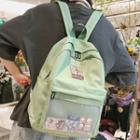 Changeable Label Clear Pocket Backpack