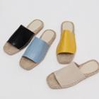 Colored Espadrille Slide Sandals