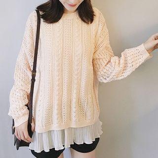 Set: Chiffon Tank Top + Sweater
