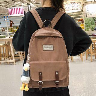 Animal Charm Cotton Backpack