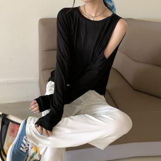 Long-sleeve Cutout T-shirt / Pants