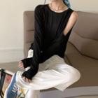 Long-sleeve Cutout T-shirt / Pants