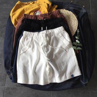 Drawstring Basic Shorts