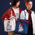 Panda Print Nylon Tote Bag
