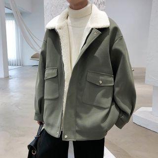 Fleece Lined Woolen Jacket