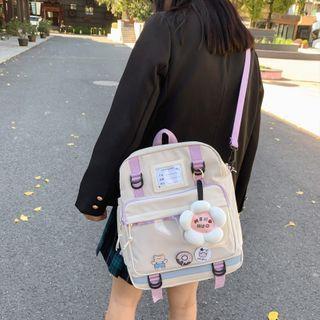 Floral Paneled Backpack