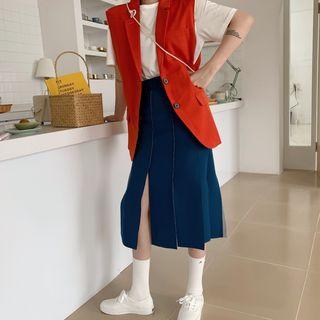 Fringed Slim-fit Skirt