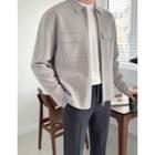 Flap-pocket Reversible-zip Jacket