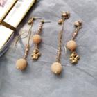Non-matching Squirrel Bobble Dangle Earring