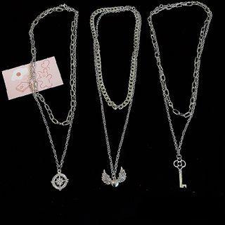 Pendant Double Layered Chain Necklace