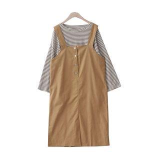 Pinstriped Long-sleeve T-shirt / Jumper Dress