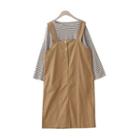 Pinstriped Long-sleeve T-shirt / Jumper Dress