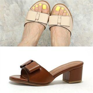 Ribbon-detail Mules