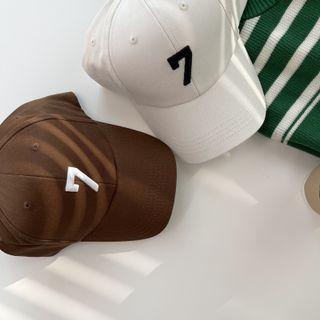 Number 7 Embroidered Baseball Cap