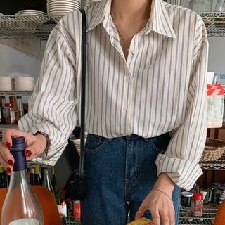 Loose-fit Cotton Stripe Shirt