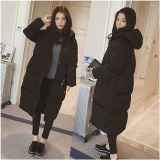 Couple Matching Hooded Padded Zip Coat
