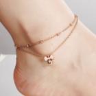 Butterfly Layered Anklet